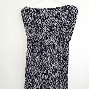 romper long pants bare shoulders